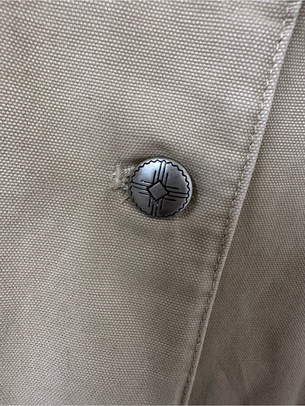 Ralph Lauren Tan Embroidered Floral Jean Jacket - Picture 4 of 7